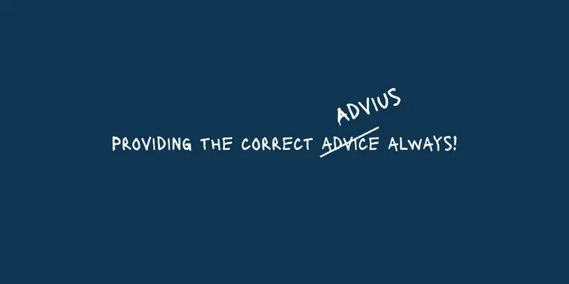 Providing the correct ADVICE to ADVIUS always!
